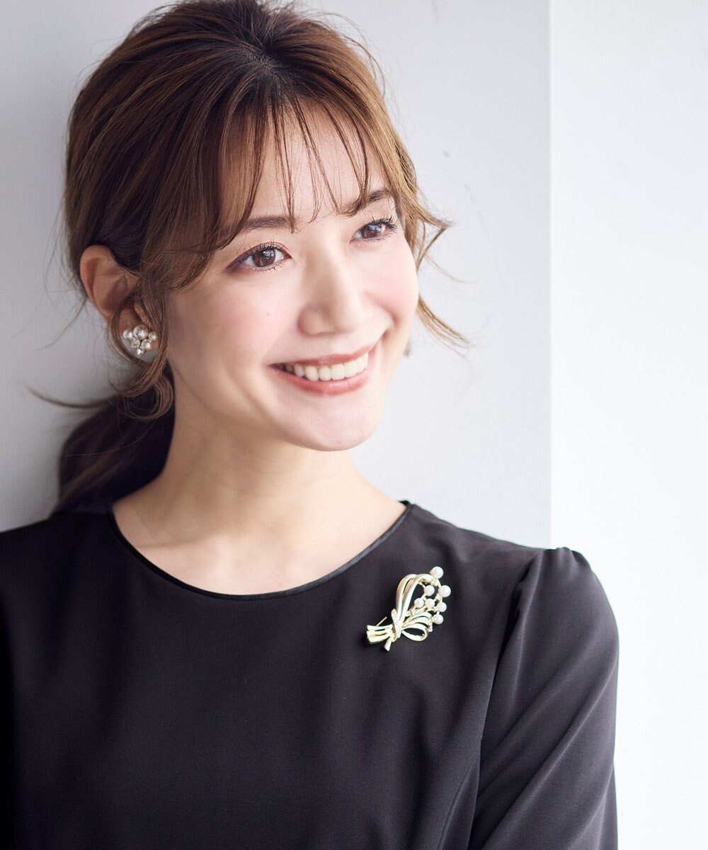 ANY SIS L 【洗える】セレモニーダブルクロス ワンピース 