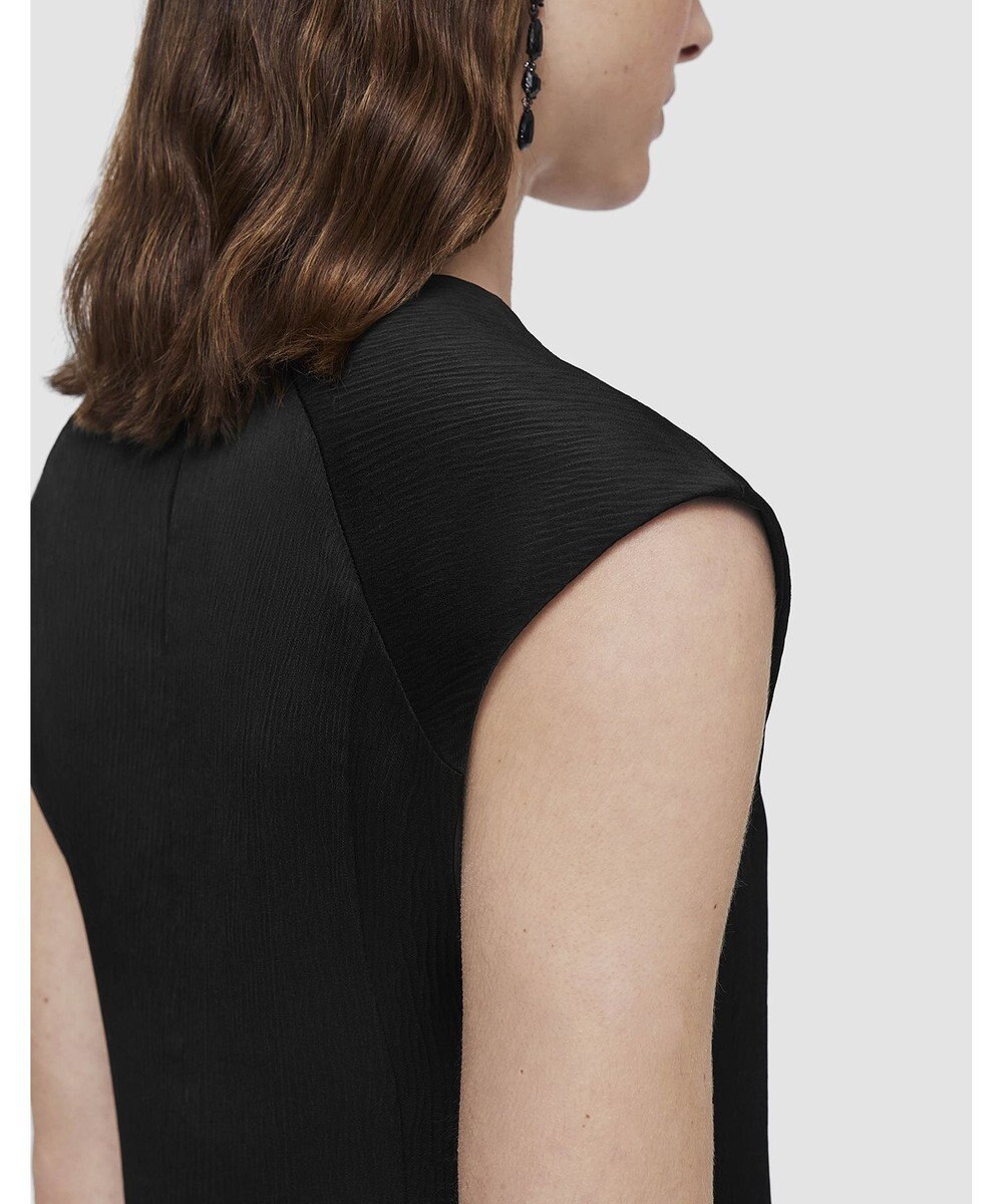 JOSEPH テクスチャードビスコース　ミディドレス 