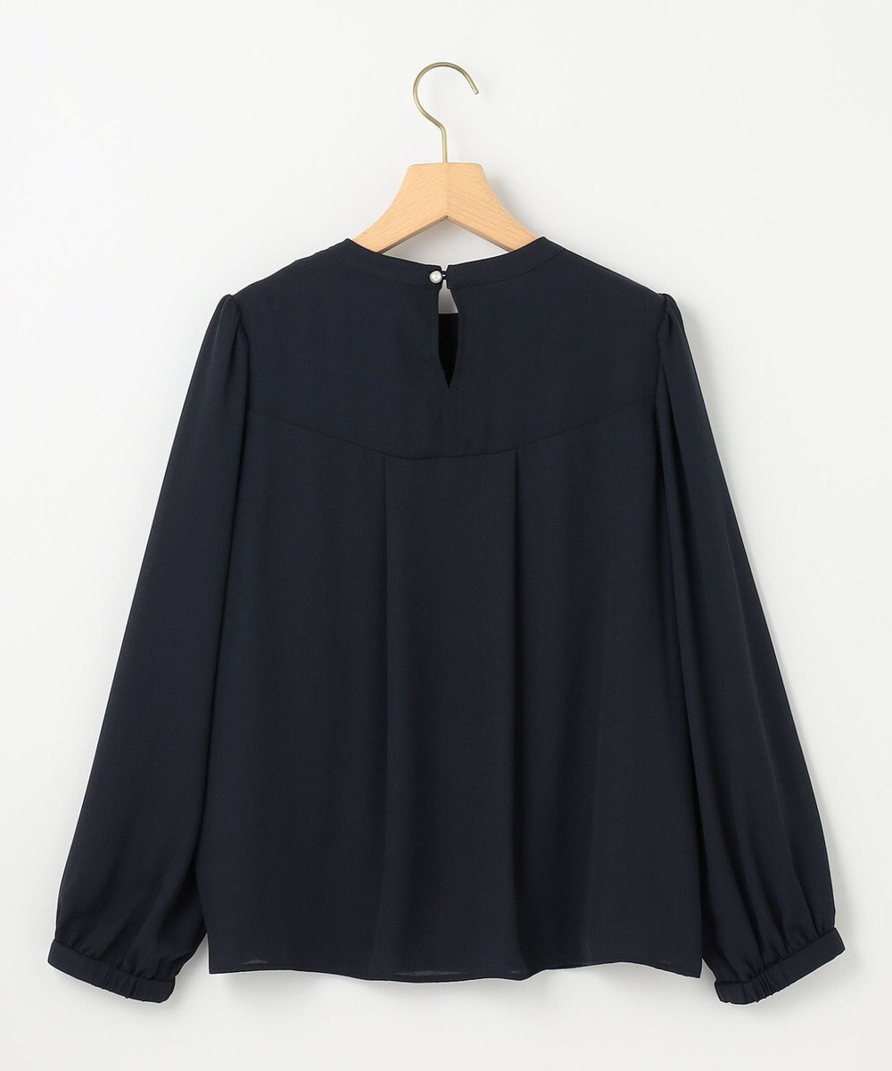 組曲 【WEB限定】ジョーゼットシフォン タックブラウス 