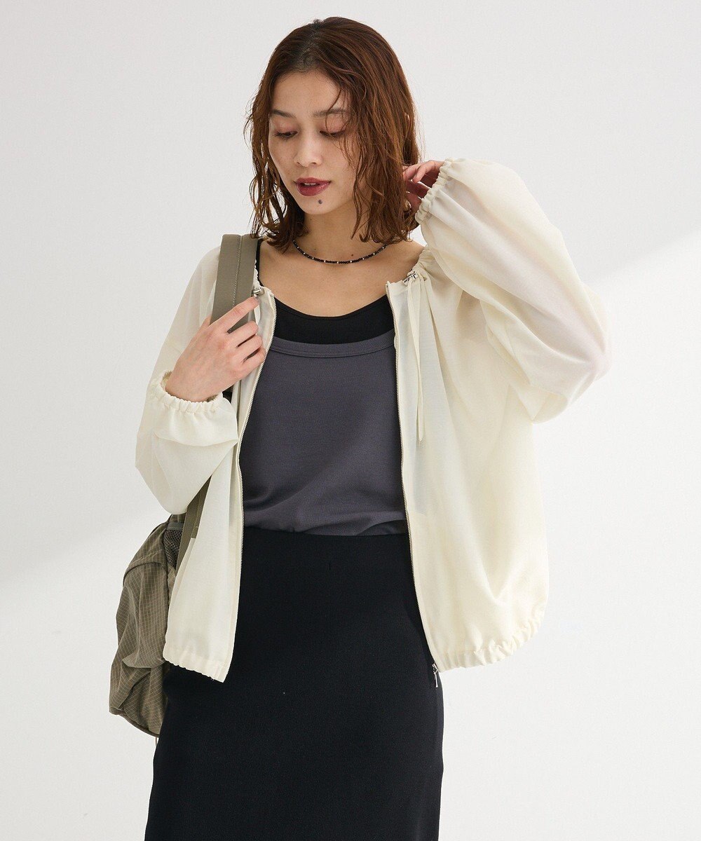 Green Parks ドロストネックシアーブルゾン 