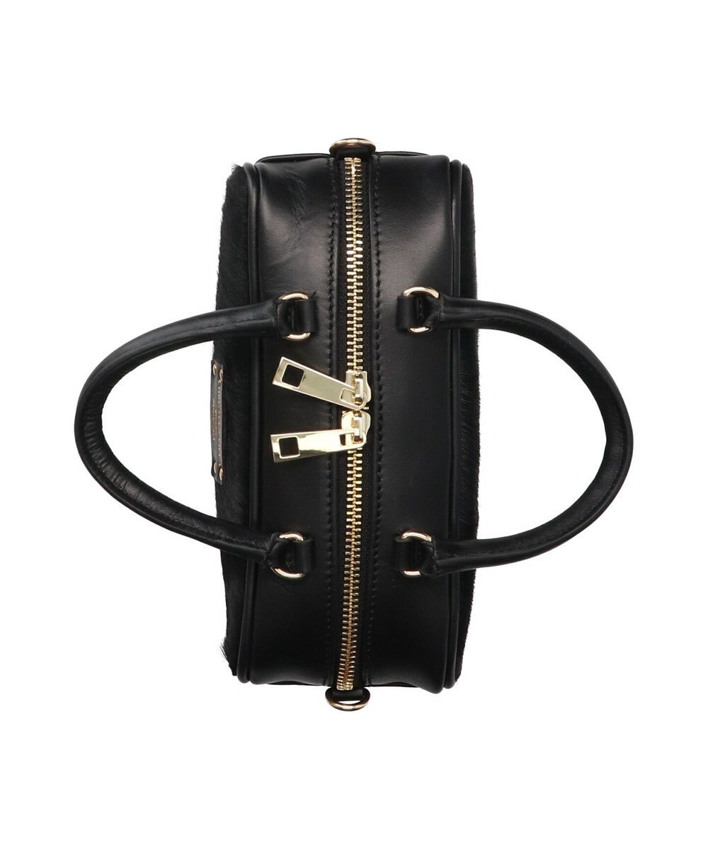 INTER-CHAUSSURES 【Christian Villa】レザーコンビトライアングルミニバッグ 