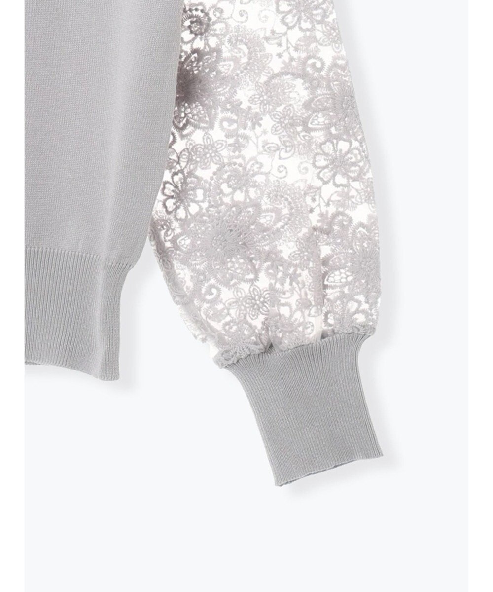 Te chichi レーススリーブニット 