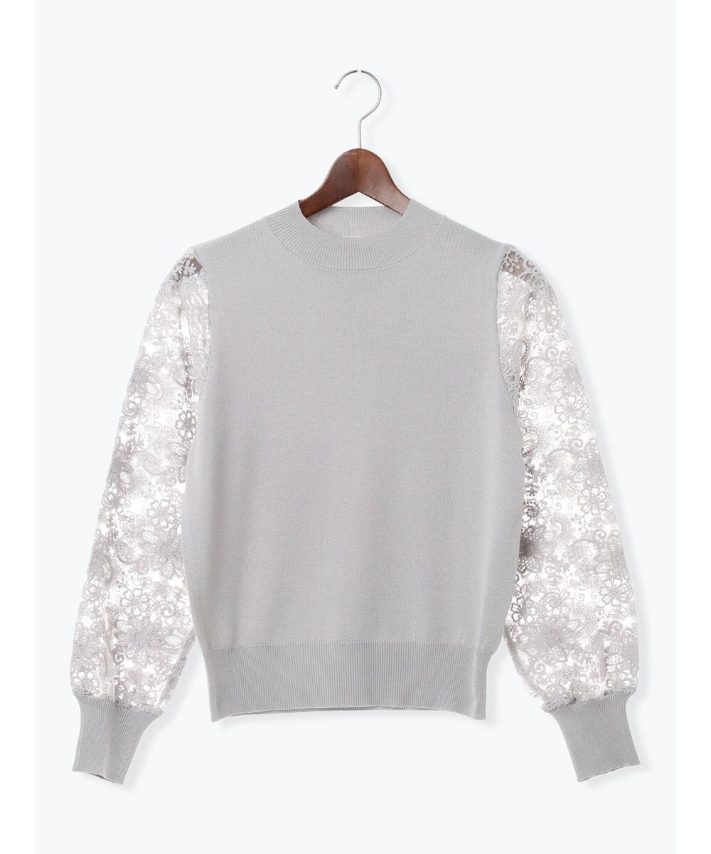 Te chichi レーススリーブニット 