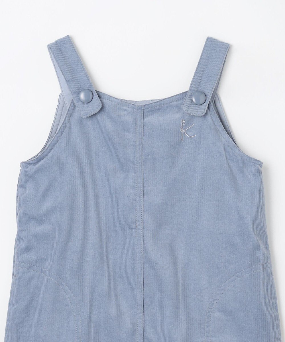 組曲 KIDS 【100㎝】モノトーンフラワーコーデュロイ ワンピース 