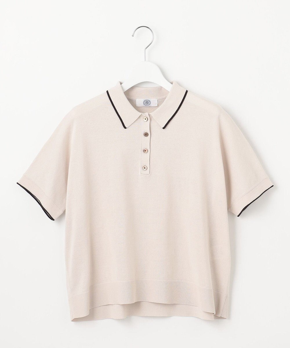 J.PRESS LADIES 【洗える】DRY COTTON ニットポロ 