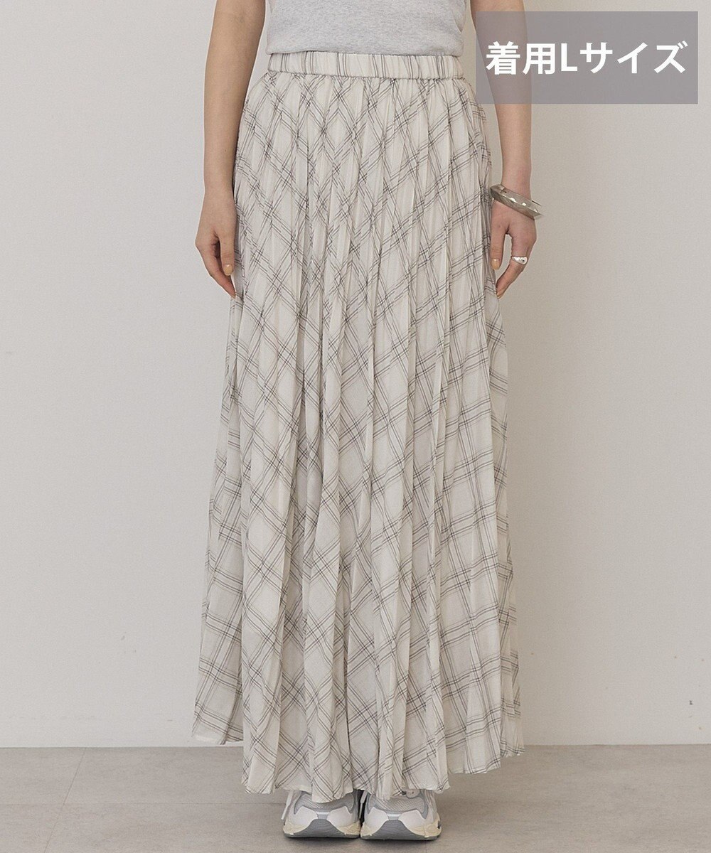 AMERICAN HOLIC 【選べる丈】チェックシアープリーツスカート 