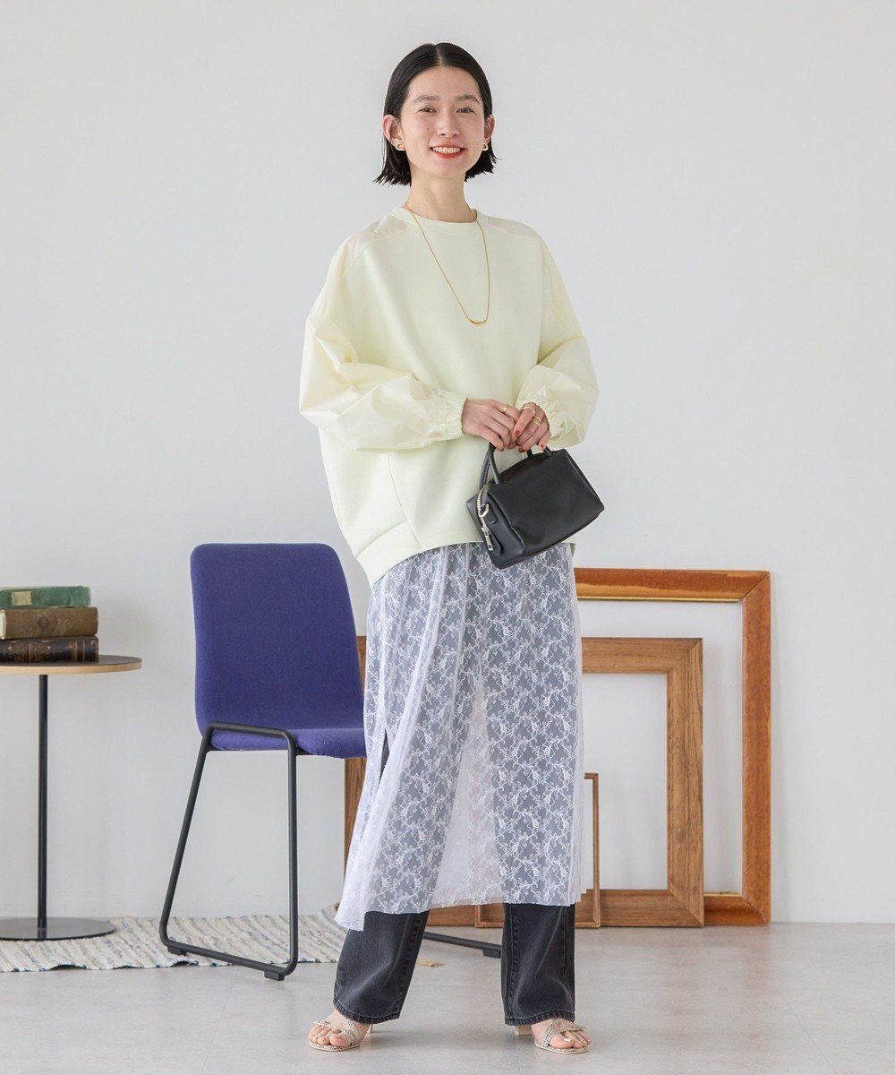 AMERICAN HOLIC 異素材コクーンポンチプルオーバー 