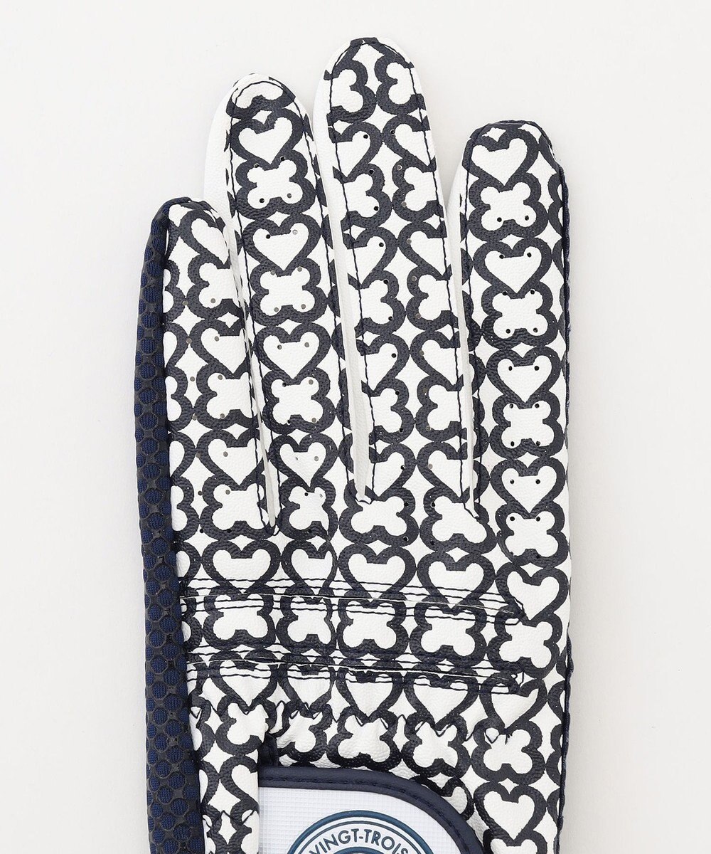 23区GOLF 【WOMEN】手元を華やかに！モノグラム 合皮 グローブ 