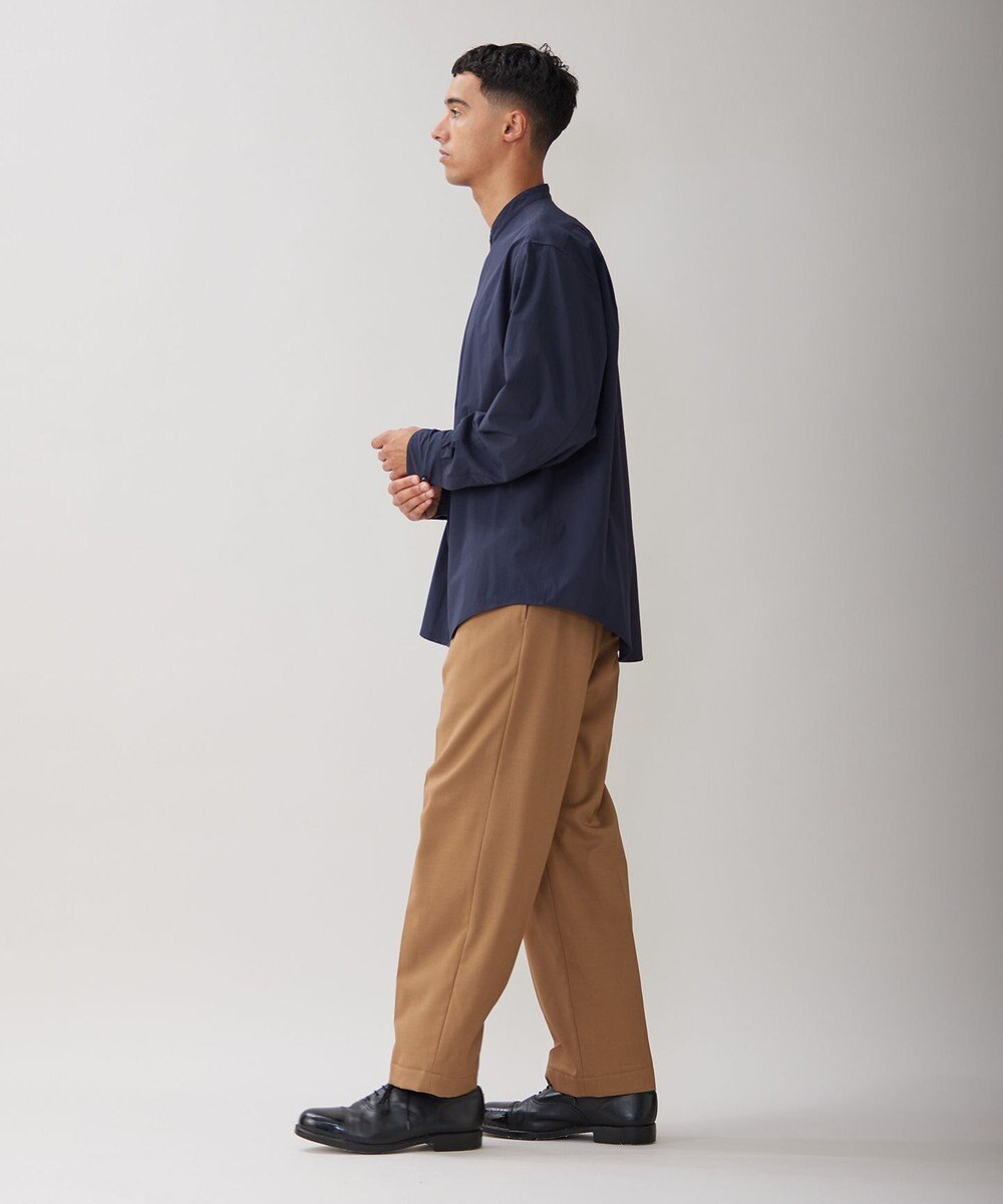 UNFILO MENS コンフォート バンドカラーシャツ  [24年秋冬商品] 