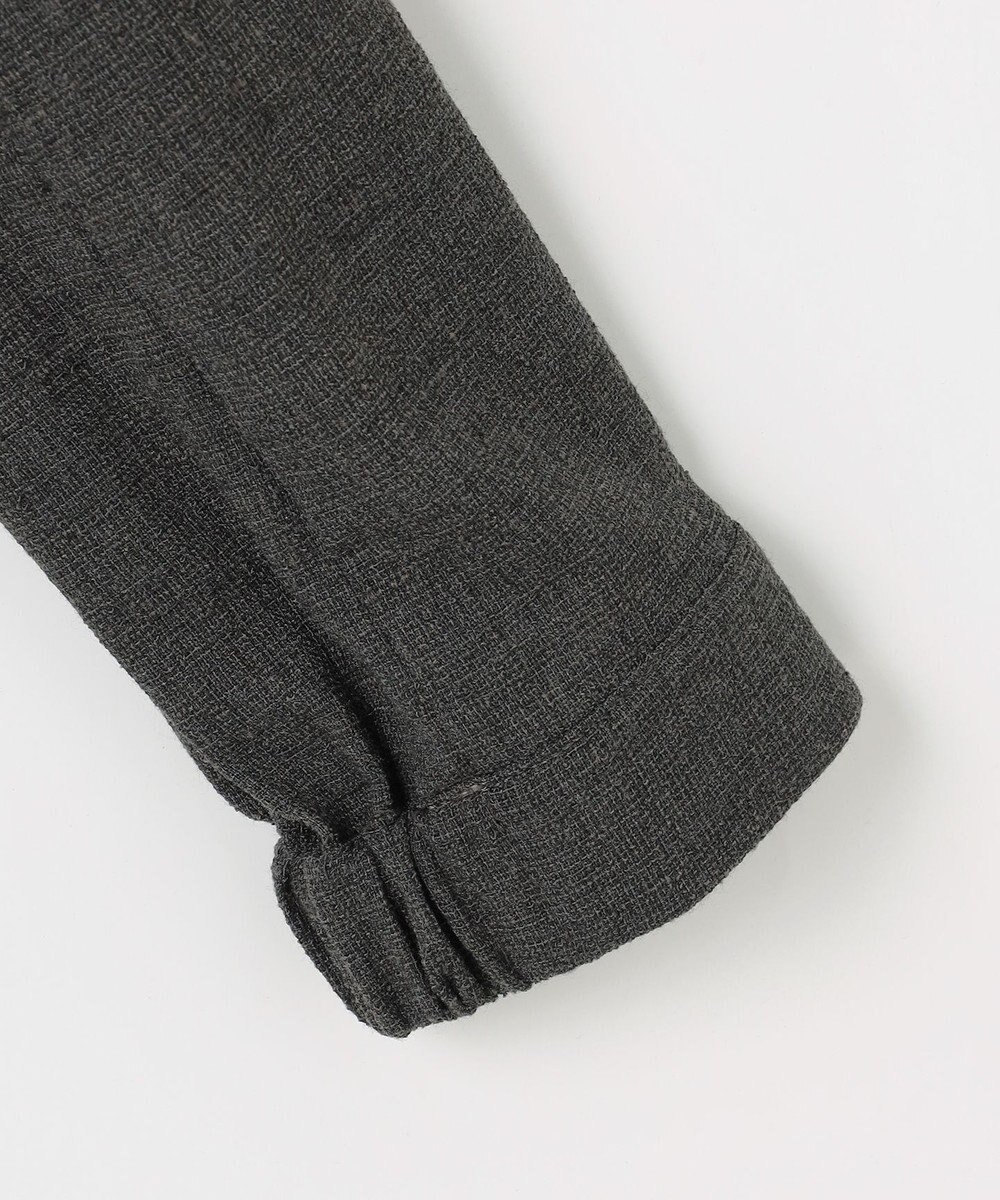 自由区 L 【17号サイズまで展開】ライトブッチャーノーカラー ブルゾン 