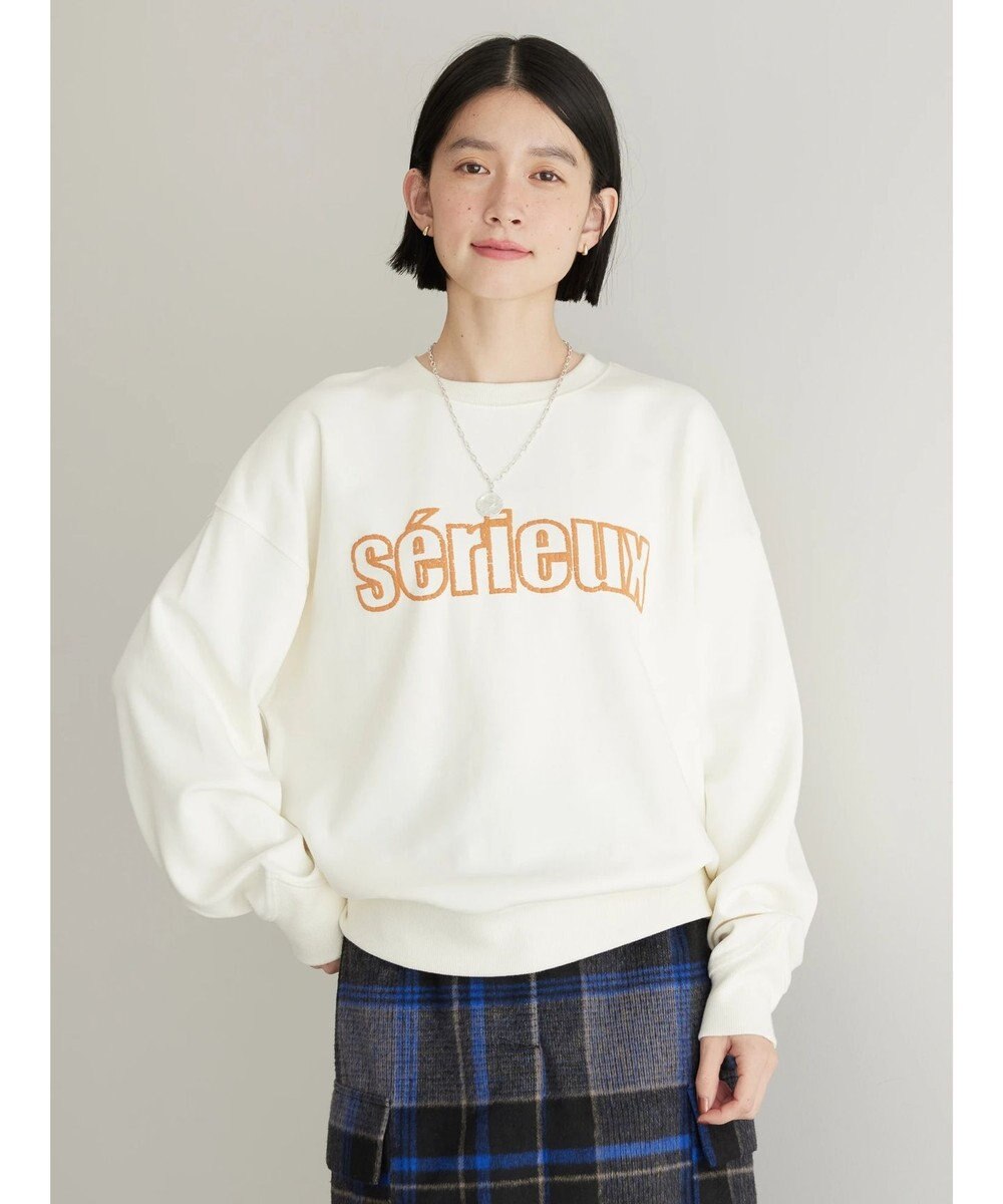 AMERICAN HOLIC 発泡ロゴポンチプルオーバー 