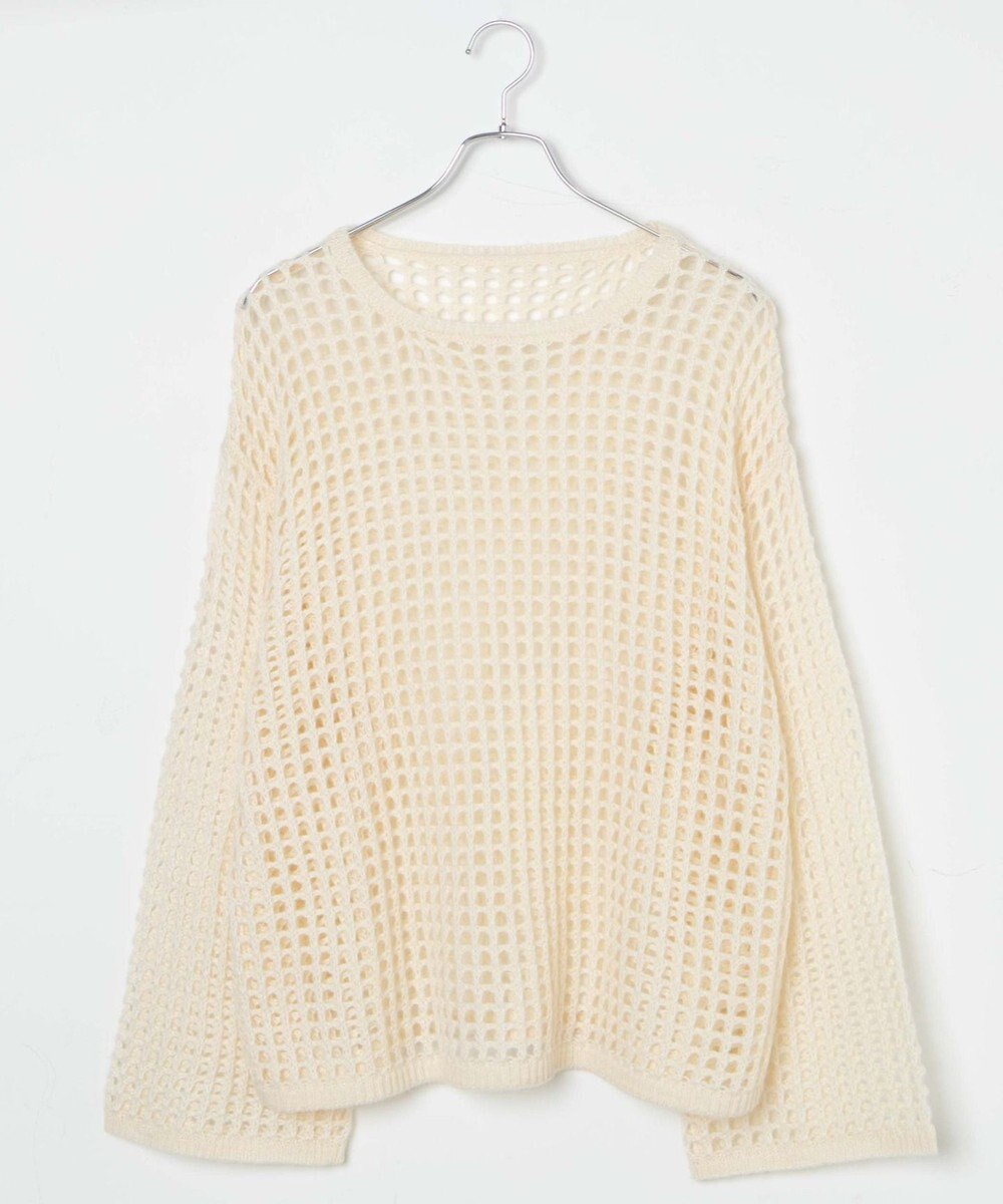 WEGO ビッグメッシュニットプルオーバー 