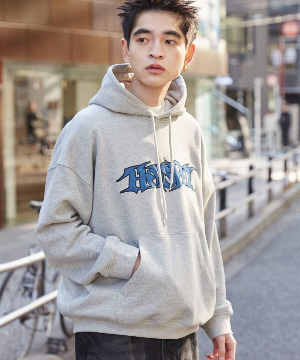 WEGO 【ユニセックス着用ITEM】ワッペンロゴパーカー 