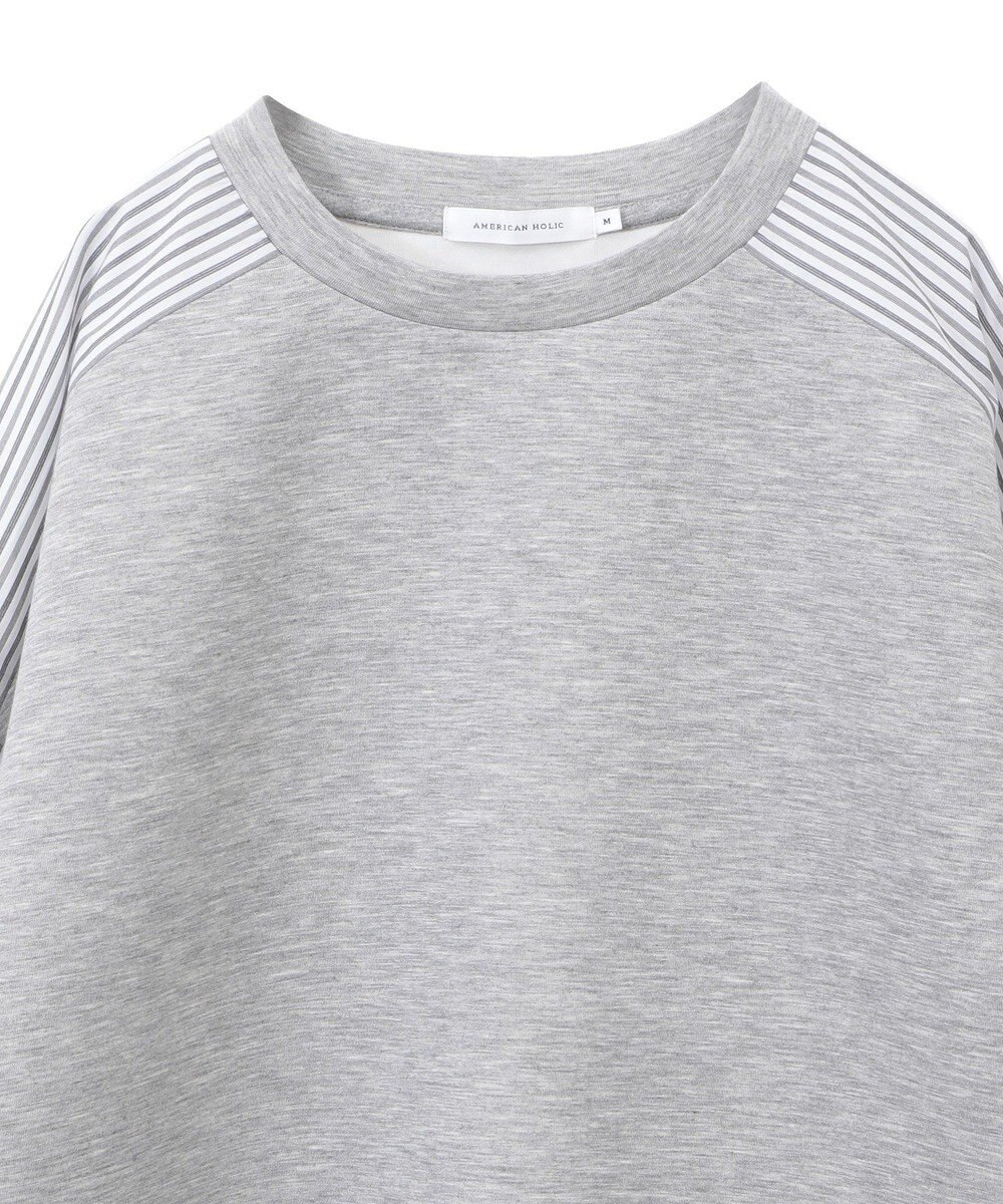 AMERICAN HOLIC 異素材コクーンポンチプルオーバー 