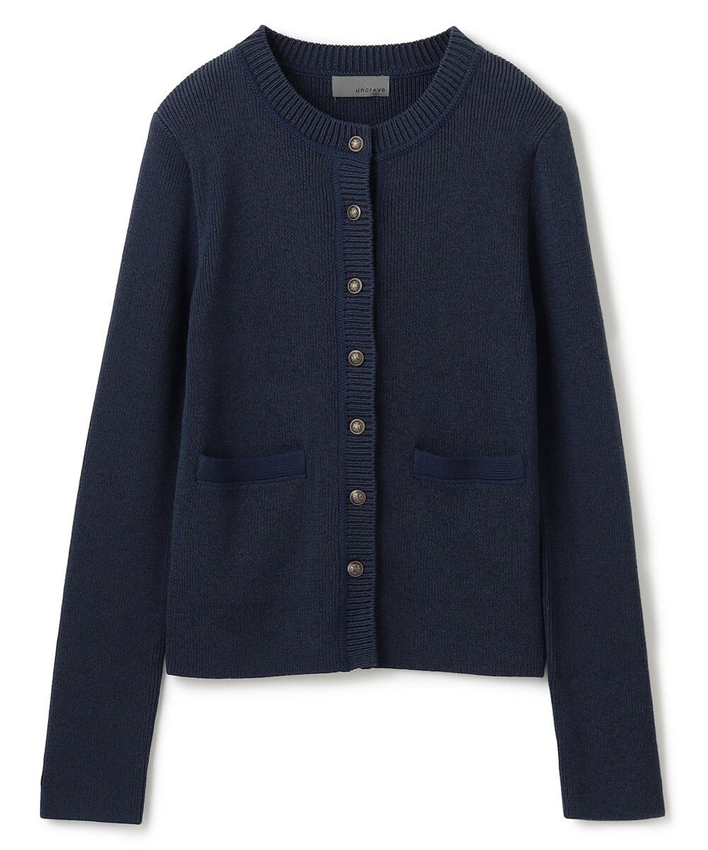 uncrave 【モデル村岡美里さん × uncrave STANDARD】ニットジャケット 
