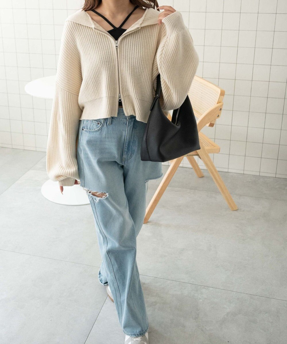 WEGO ダブルジップニットパーカー 