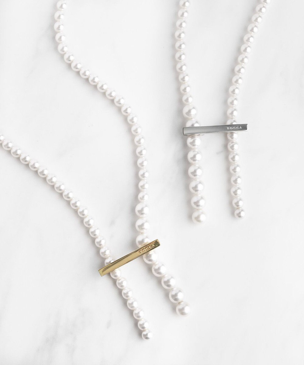 TOCCA RANDOM PEARL LARIAT NECKLACE ネックレス 