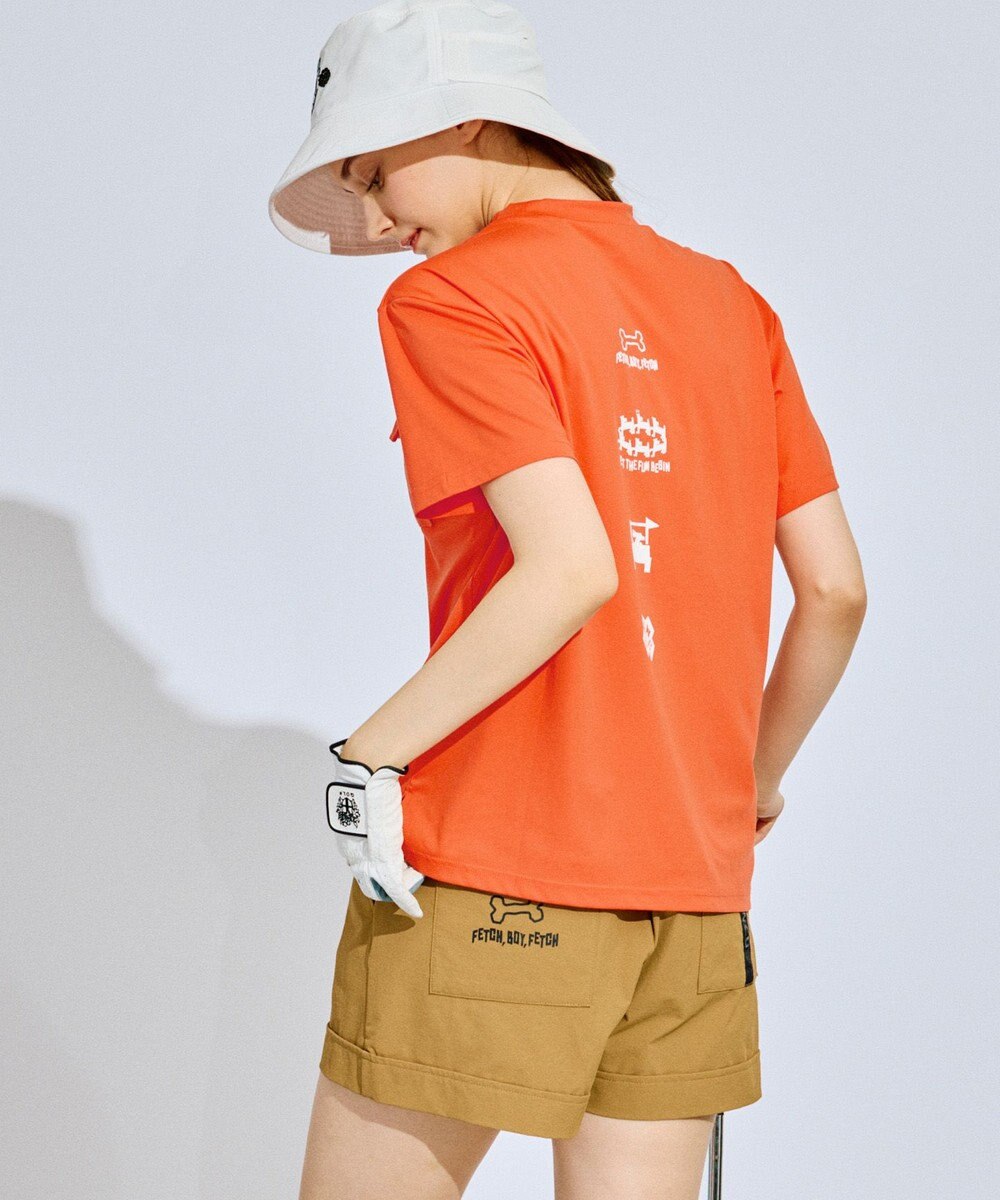 PW CIRCULUS 【吸水速乾 / UV遮蔽率96.3% UVカット / ストレッチ】【WOMEN】ポケットモックT ゴルフウェア レディース 