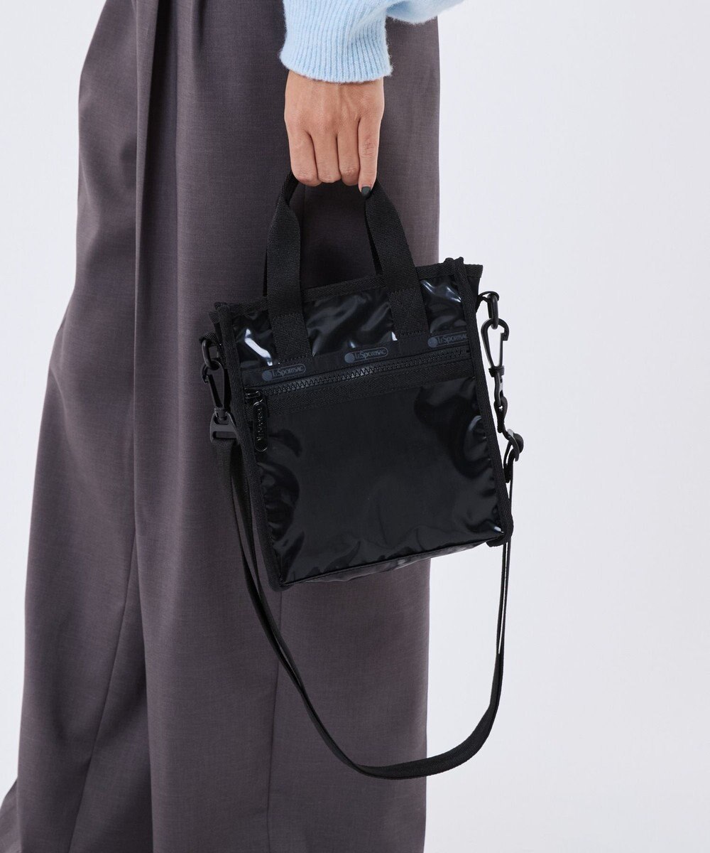 LeSportsac MINI N/S TOTE/ブラックシャイン 