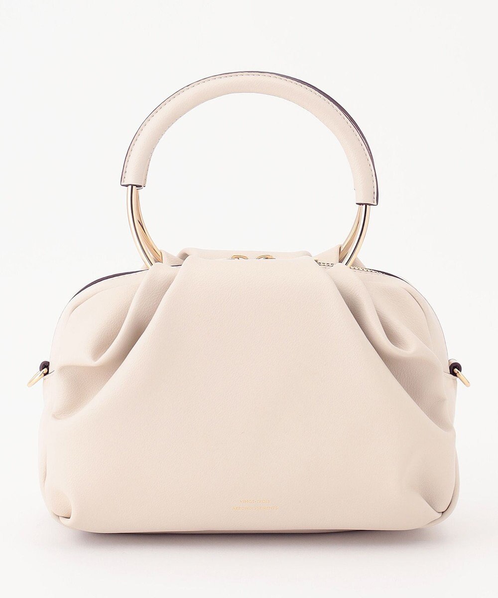 23区 メタルハンドル ショルダー バッグ 