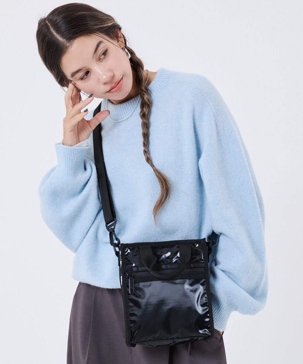 LeSportsac MINI N/S TOTE/ブラックシャイン 