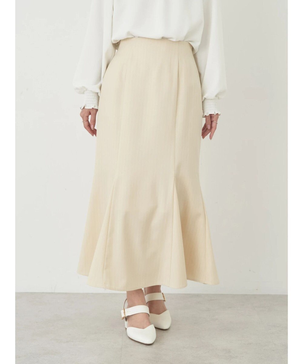 earth music&ecology ピンストライプマーメイドスカート 