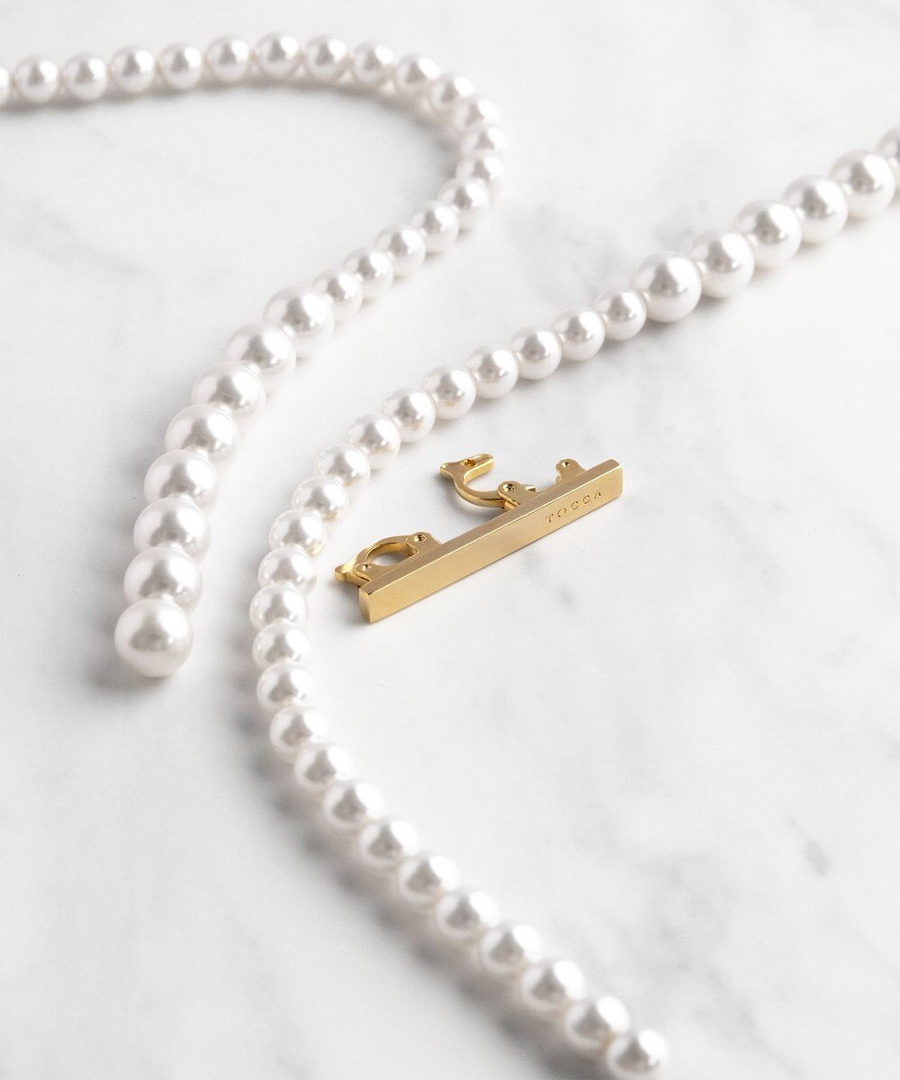 TOCCA RANDOM PEARL LARIAT NECKLACE ネックレス 