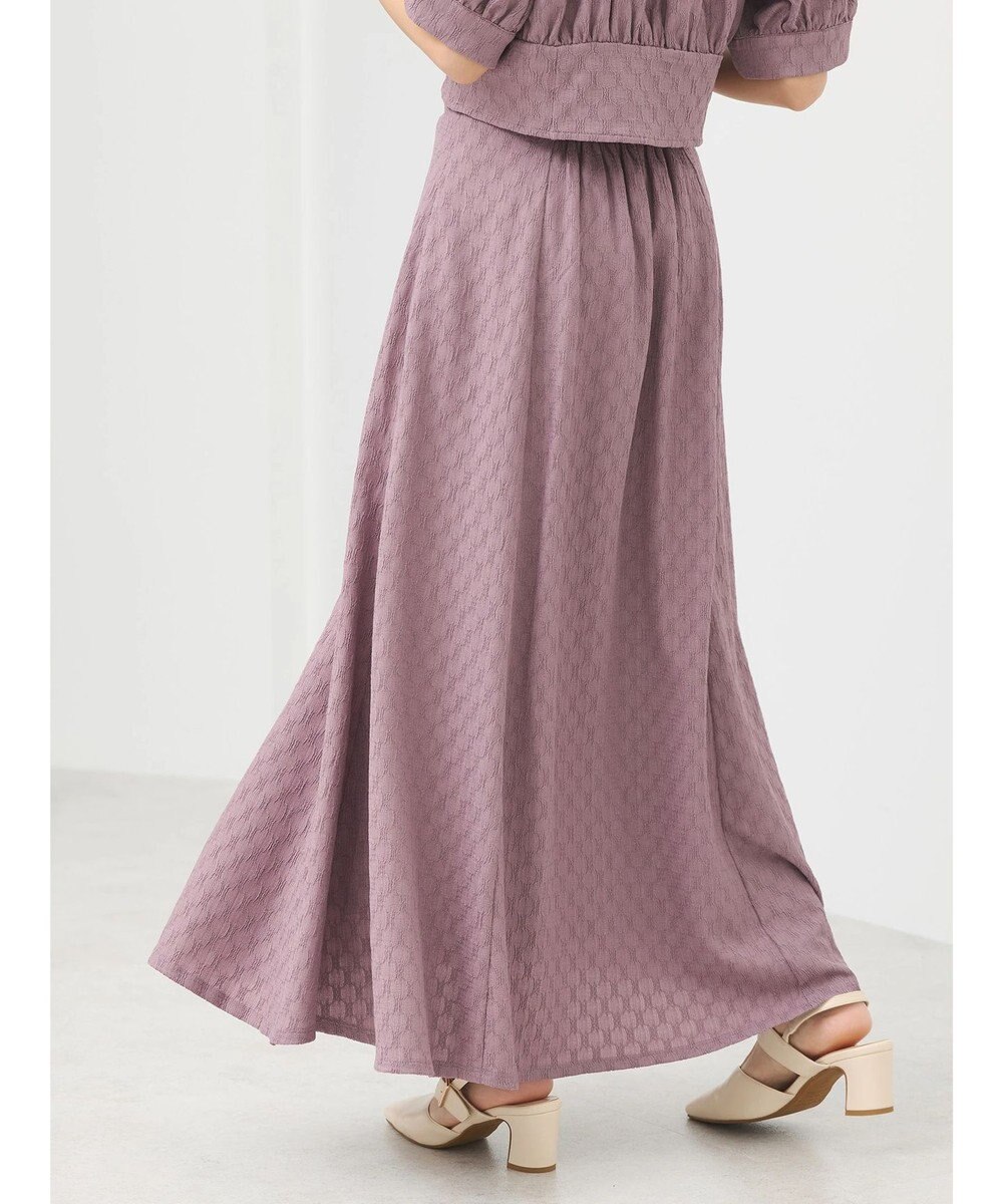 earth music&ecology ジャガードフレアスカート 