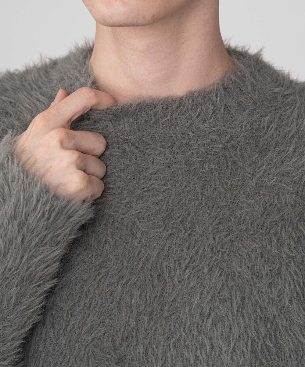 WEGO 【2025秋冬新作/ユニセックス着用ITEM/MLサイズ展開】フェザーニットプルオーバー 