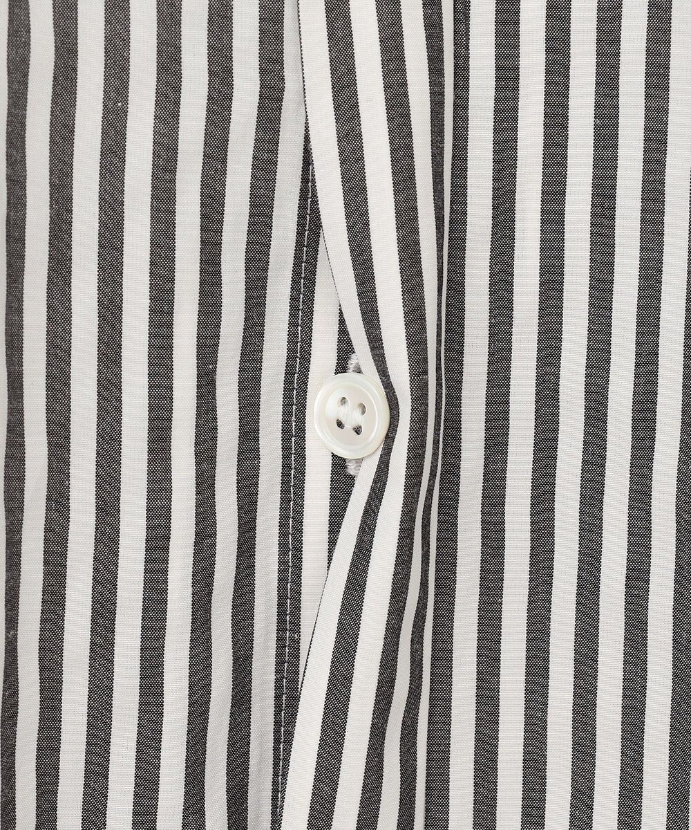 ICB 【洗える】 アルコットストライプ シャツブラウス 