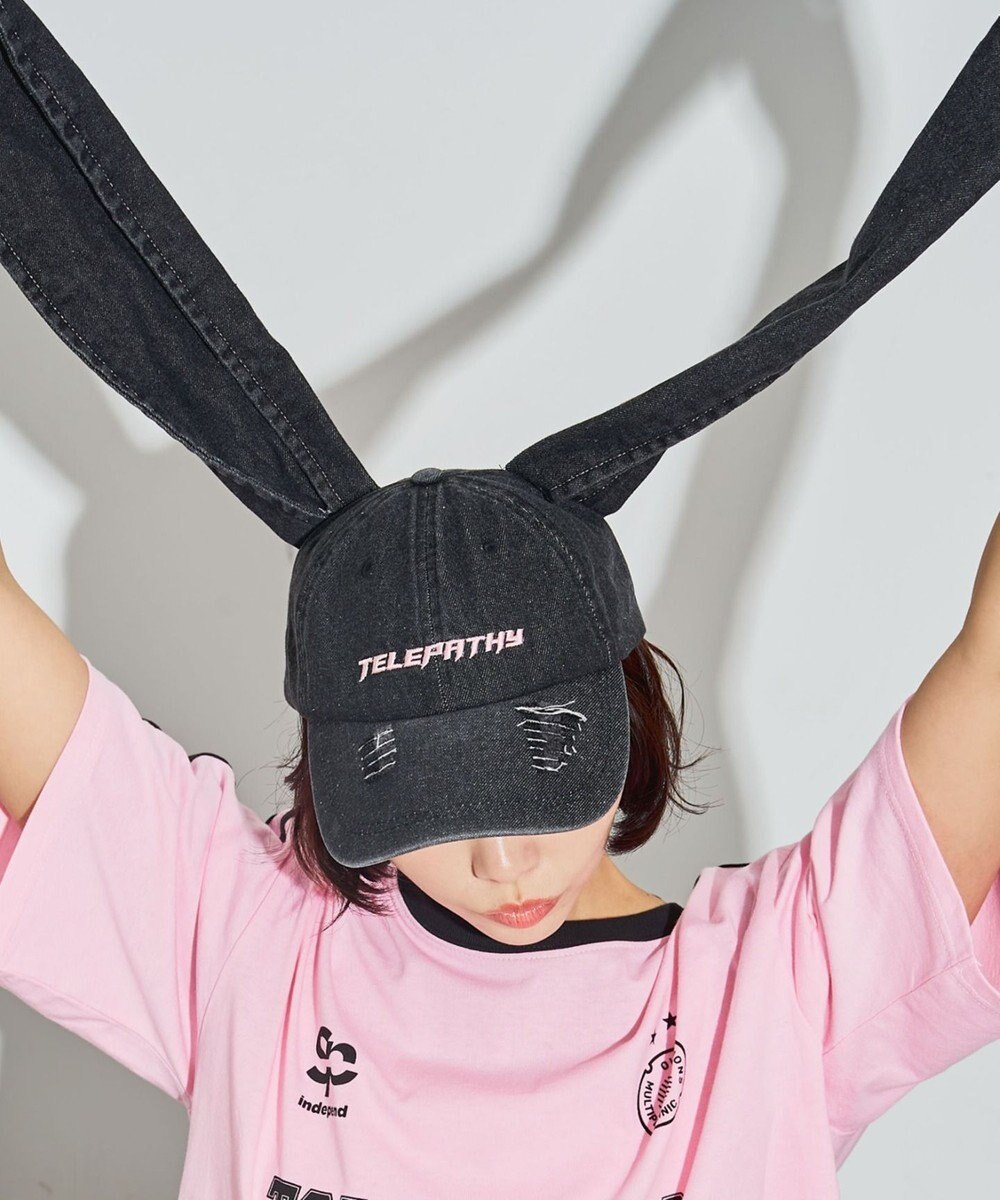 WEGO うさ耳デニムキャップ 