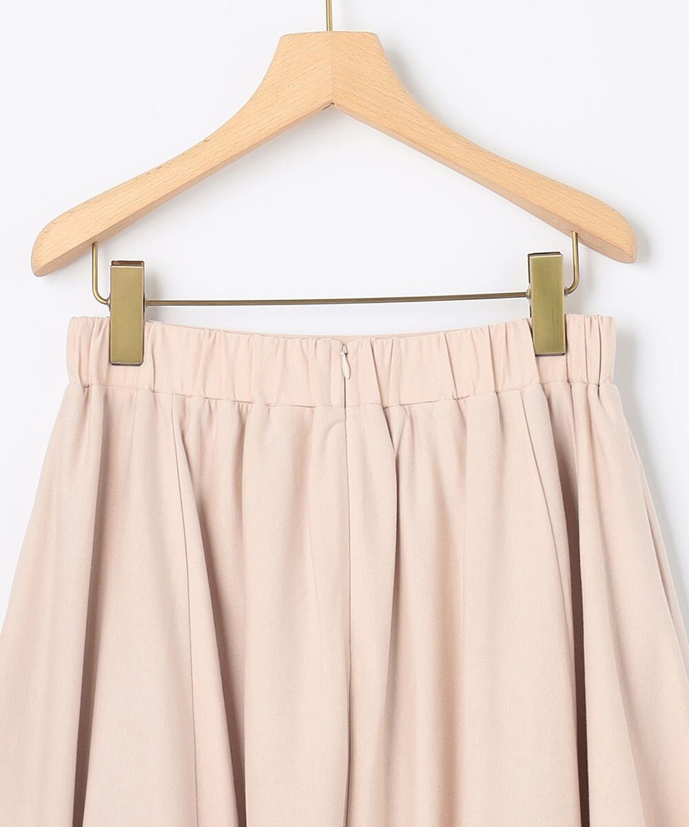 組曲 【洗える】ハイカウントジャージー フレアスカート ベージュ系