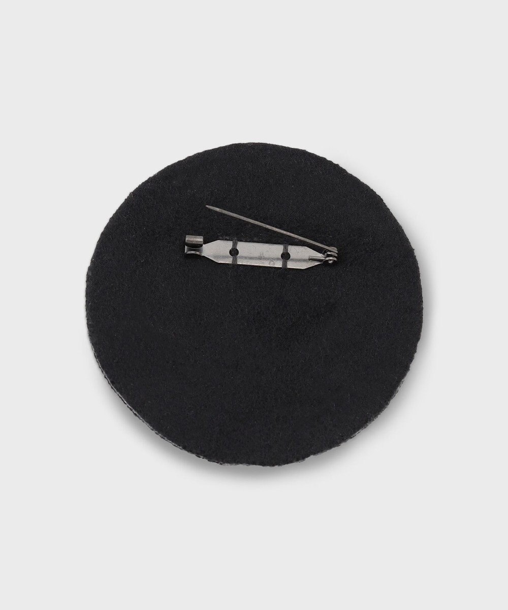 GRACE CONTINENTAL ザリ刺繍Gクラウンブローチ 