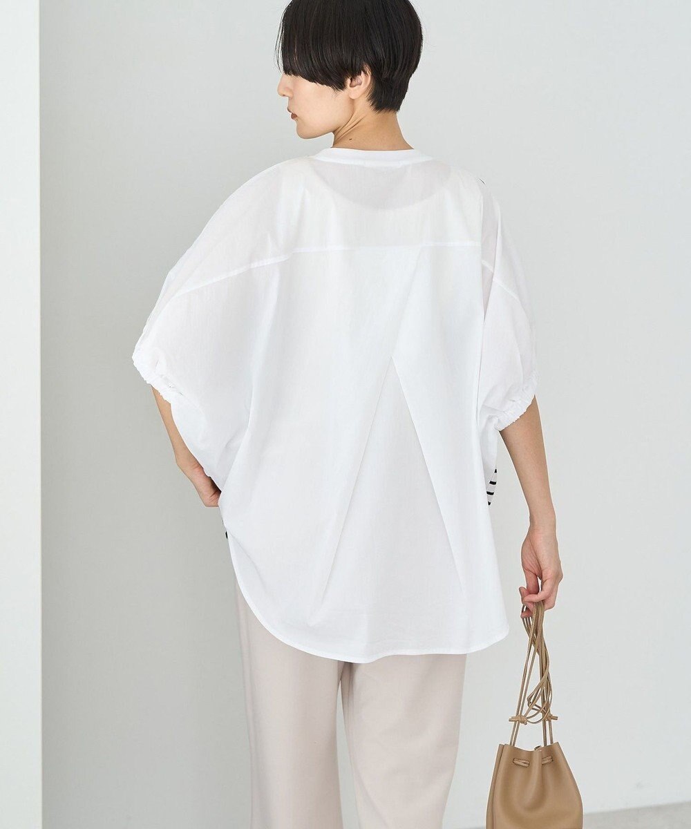 AMERICAN HOLIC 異素材ドッキングドルマンプルオーバー 