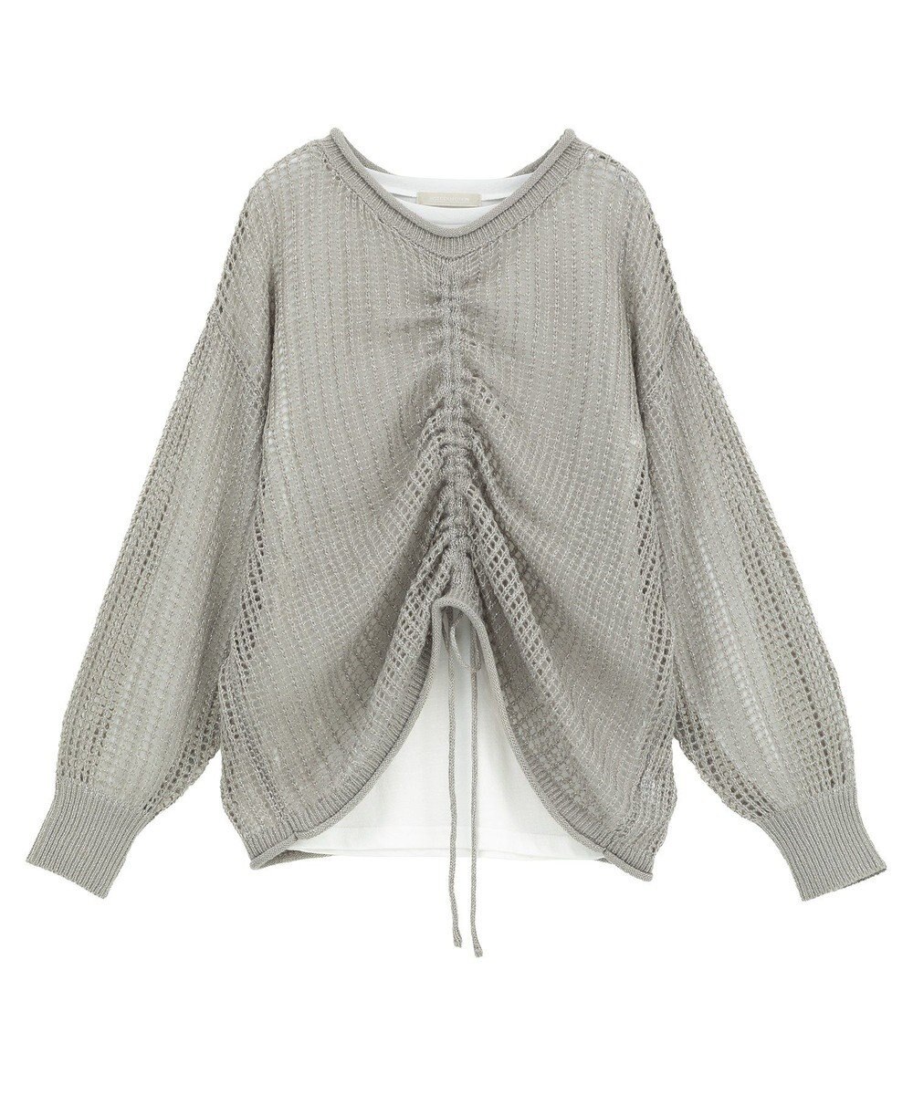 Green Parks ＳＥＴ２点２ｗａｙシャーリングニット＋インナー 