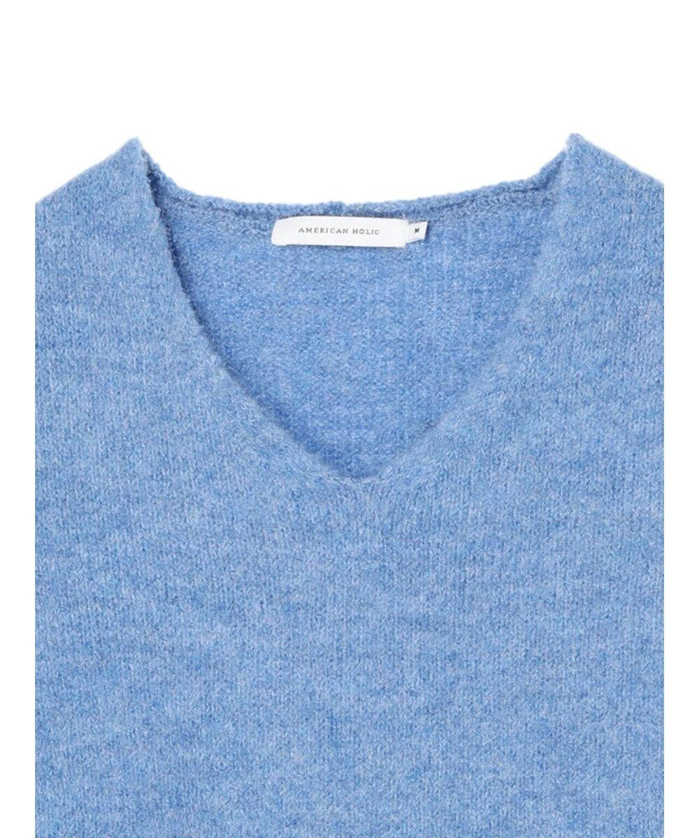 AMERICAN HOLIC ＭｉｘヤーンＶネックニットプルオーバー 