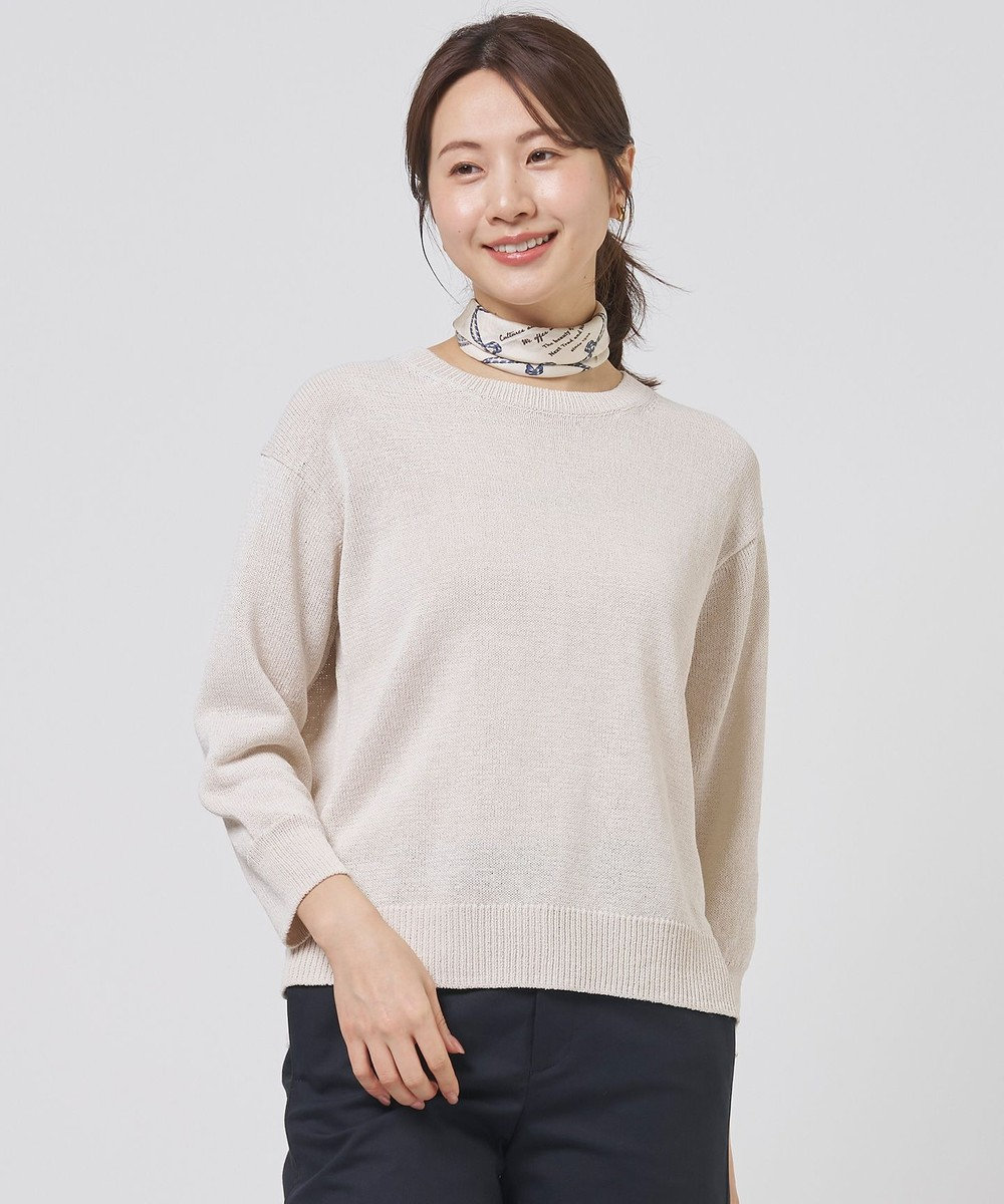 J.PRESS LADIES L DRY COMFORT クルーネック ニット 