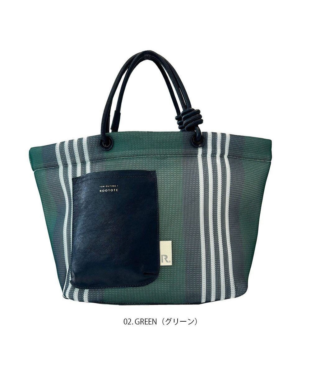 ROOTOTE 1084【手洗い可能】SC.デリ.ストライプ.ウエッファ-B 