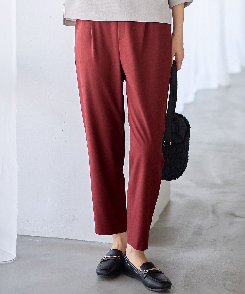 ANY 【6サイズ展開/ウエストゴム】イージーテーパードパンツ 