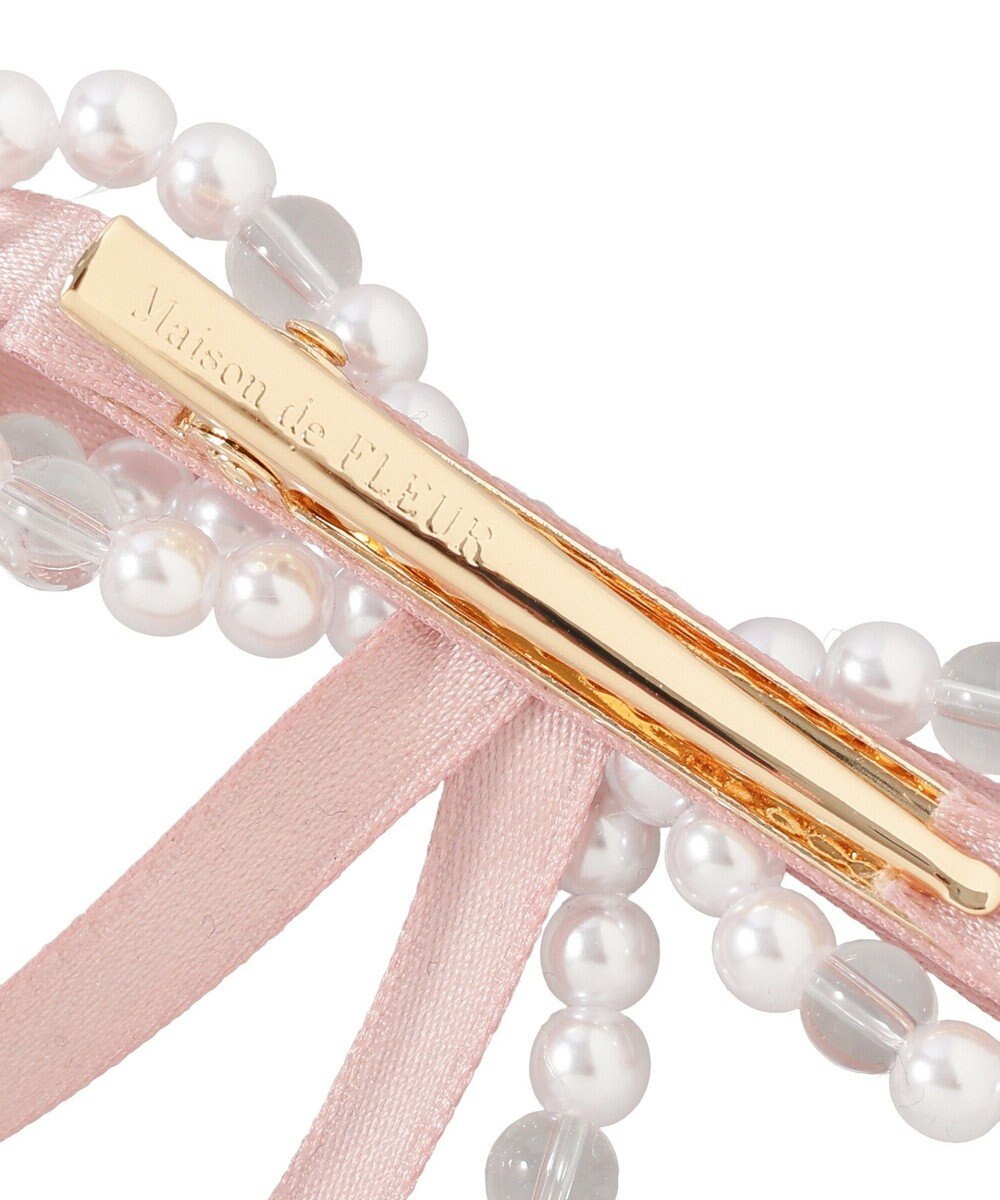 Maison de FLEUR パールリボンクリップＳＥＴ 