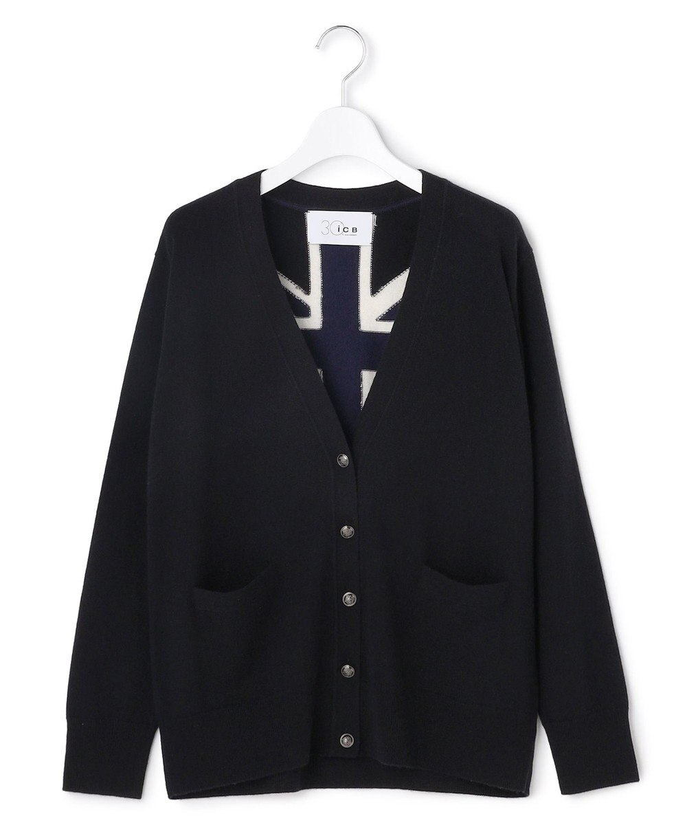 ICB 【30th ANNIVERSARY】 カシミヤブレンド ユニオンジャックカーディガン 