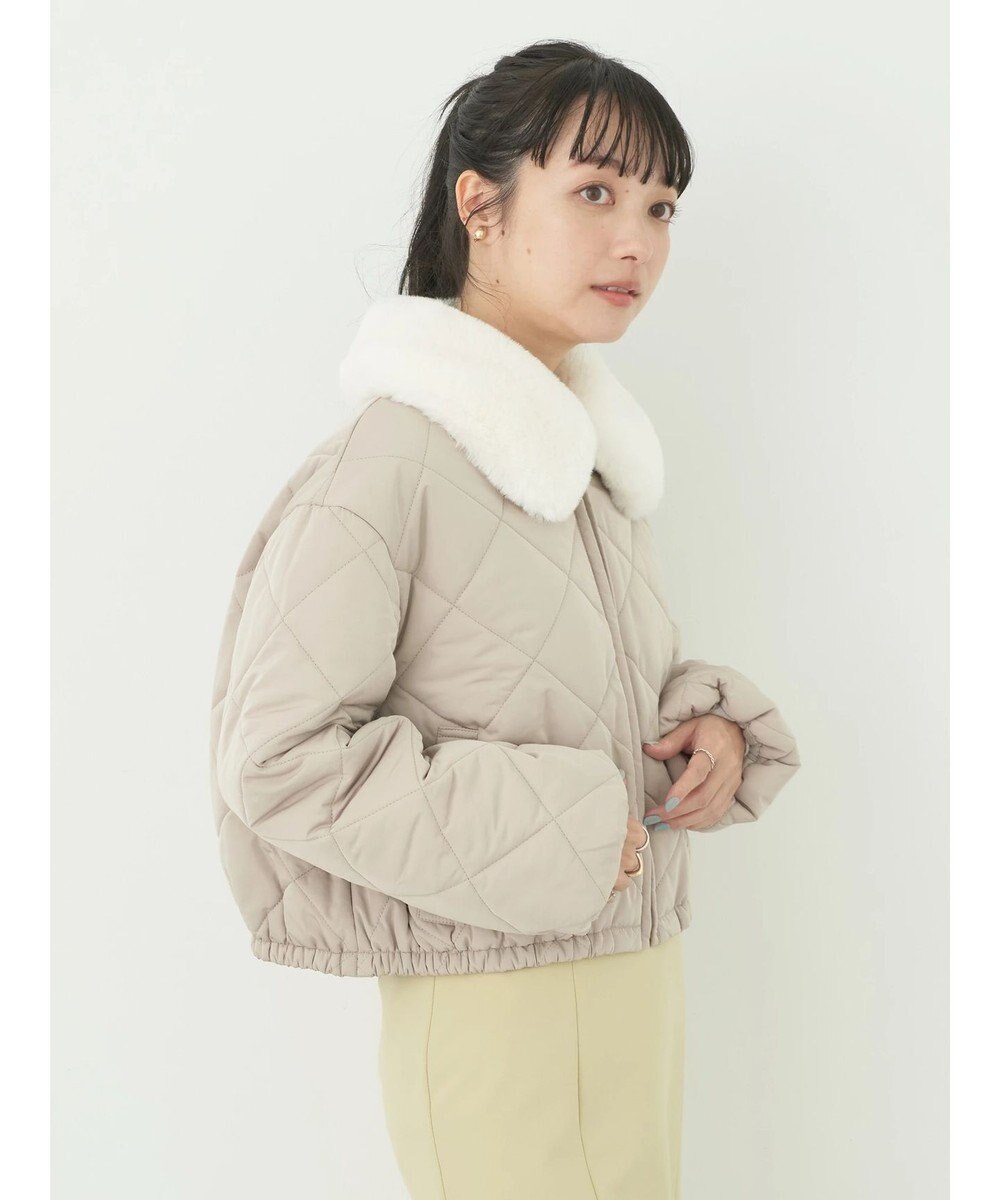 earth music&ecology ファーカラーブルゾン 