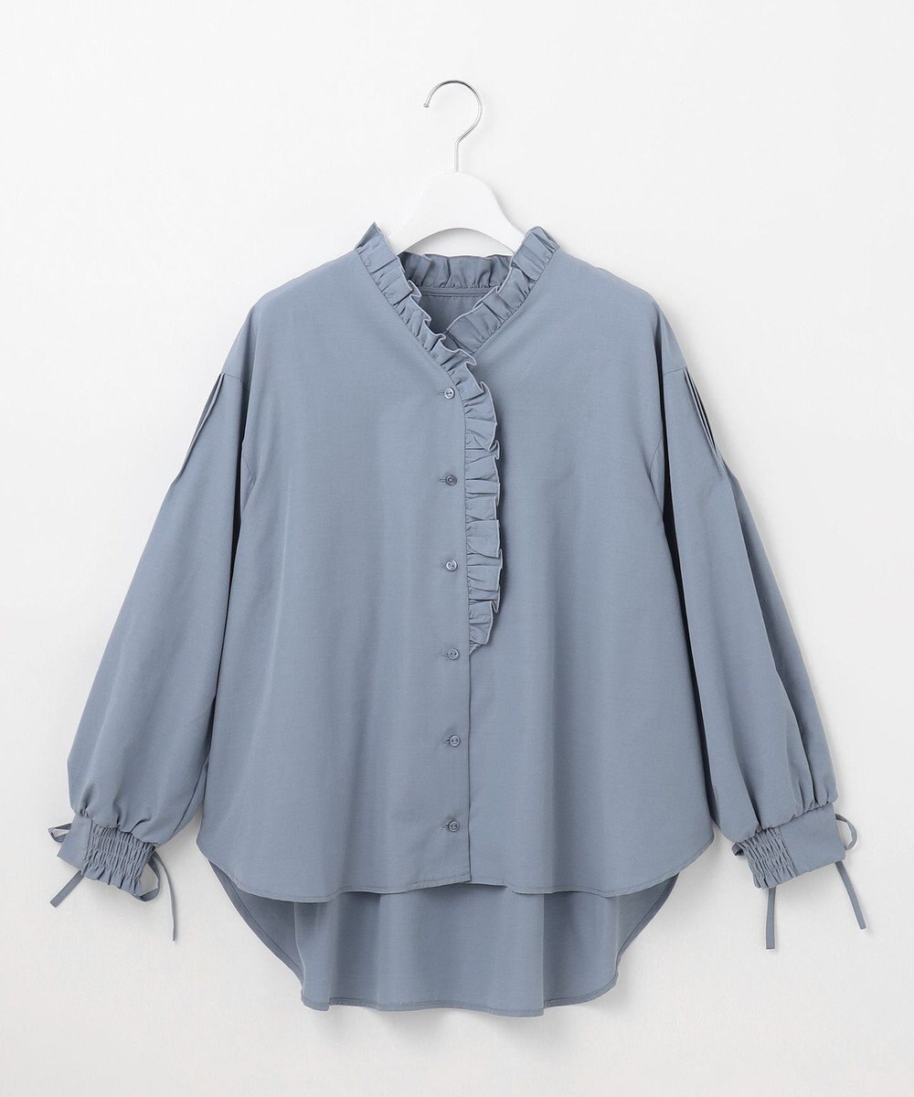 Feroux 【洗える】フリルシャツ ブラウス 