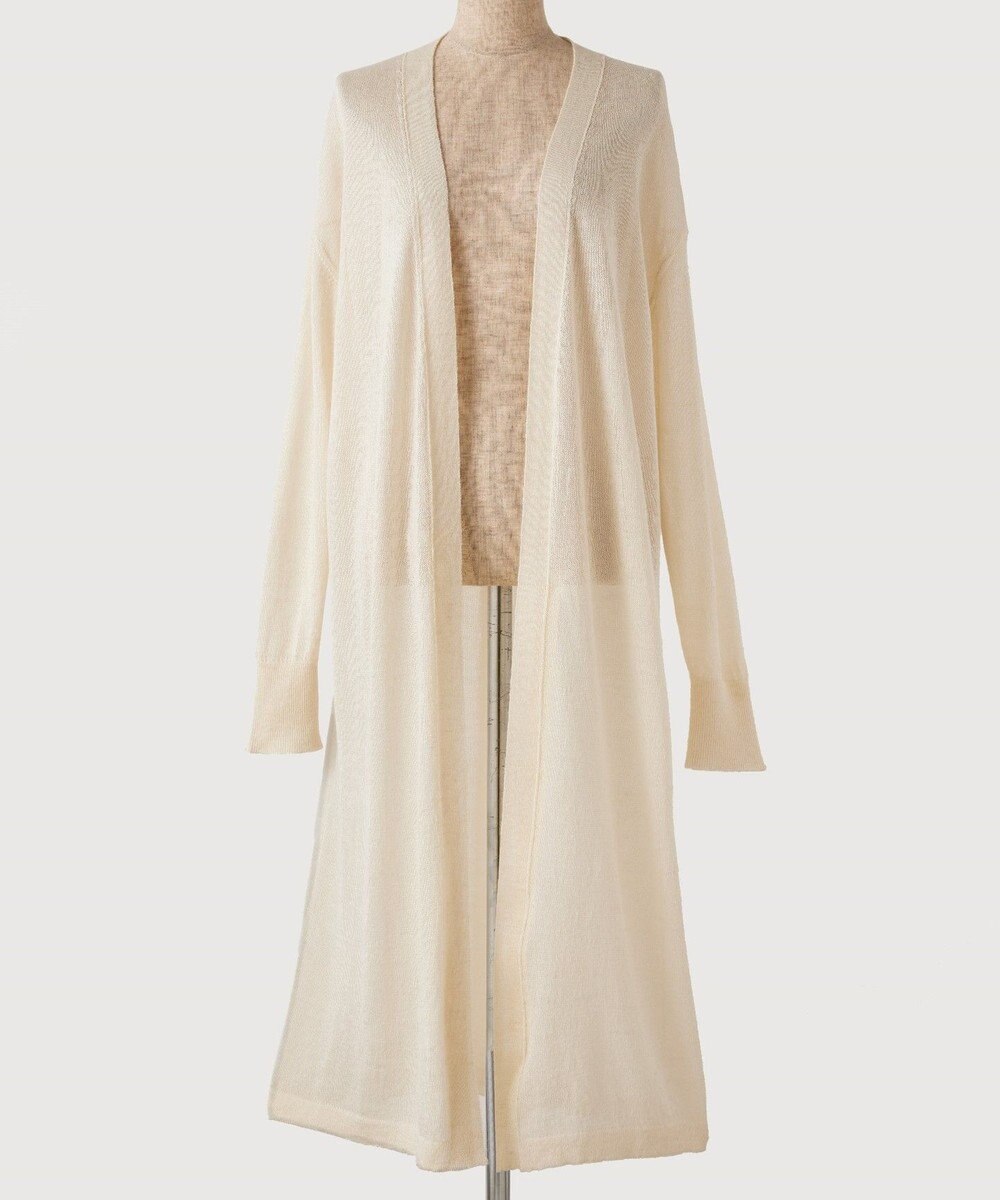 TOQUE 〈大草直子さんアドバイザー〉アルパカシルクニット ロングカーディガン 