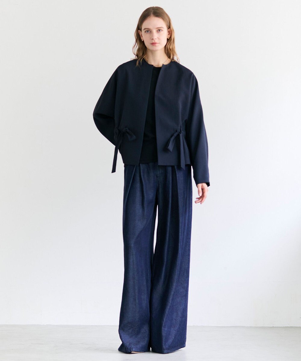 BEIGE， 【洗える】SORE / コットンシアークルーネックカットソー 