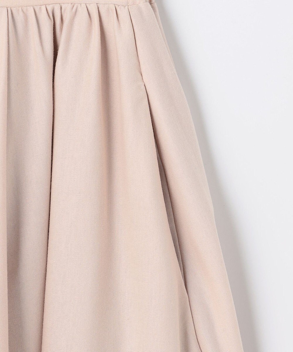 組曲 【洗える】ハイカウントジャージー フレアスカート ベージュ系