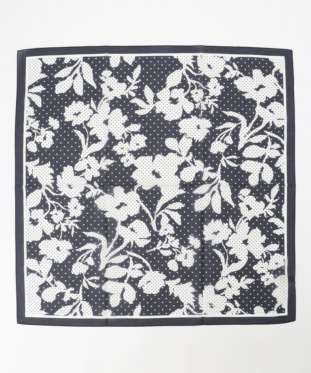 自由区 シルクコットンプリント スカーフ 