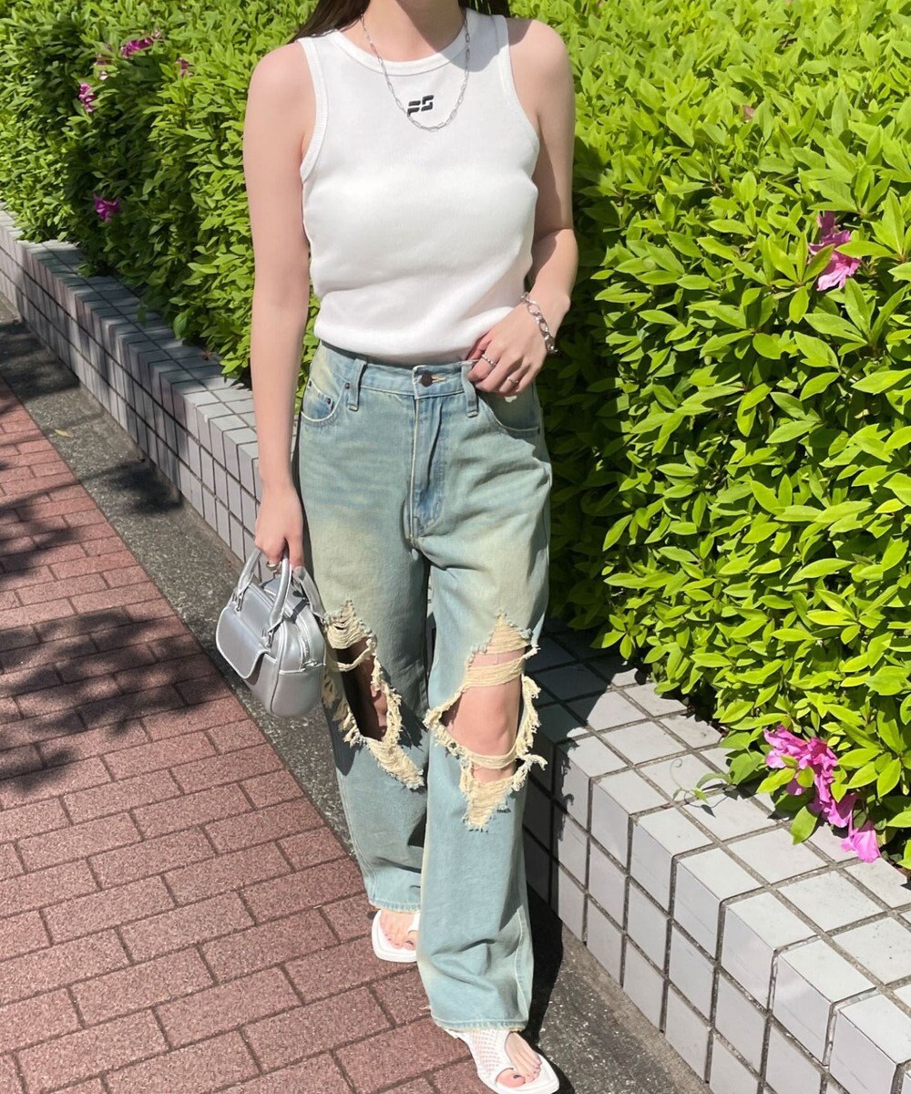 WEGO ヴィンテージライクアメスリタンク 