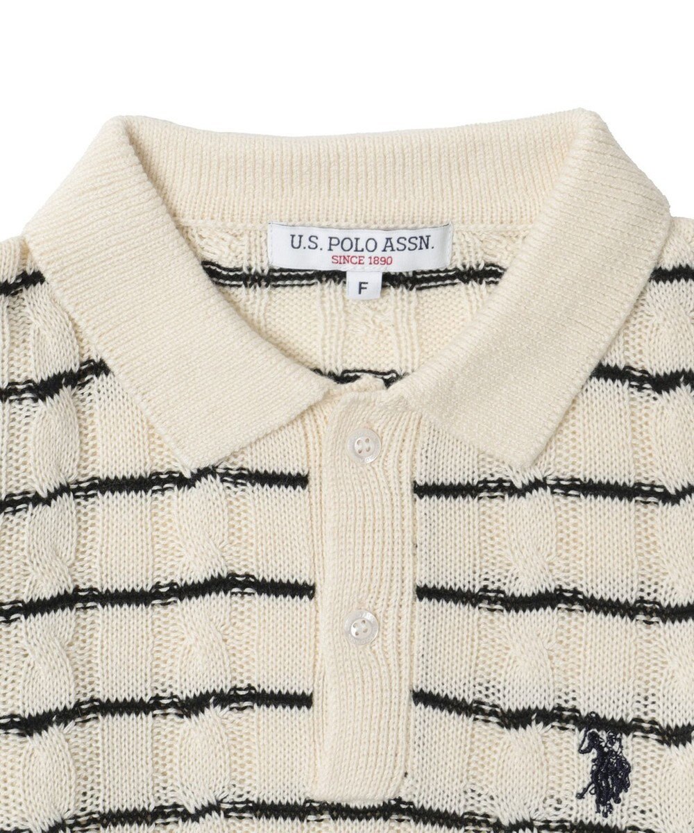 WEGO 別注USPOLO　ケーブルニットポロ 