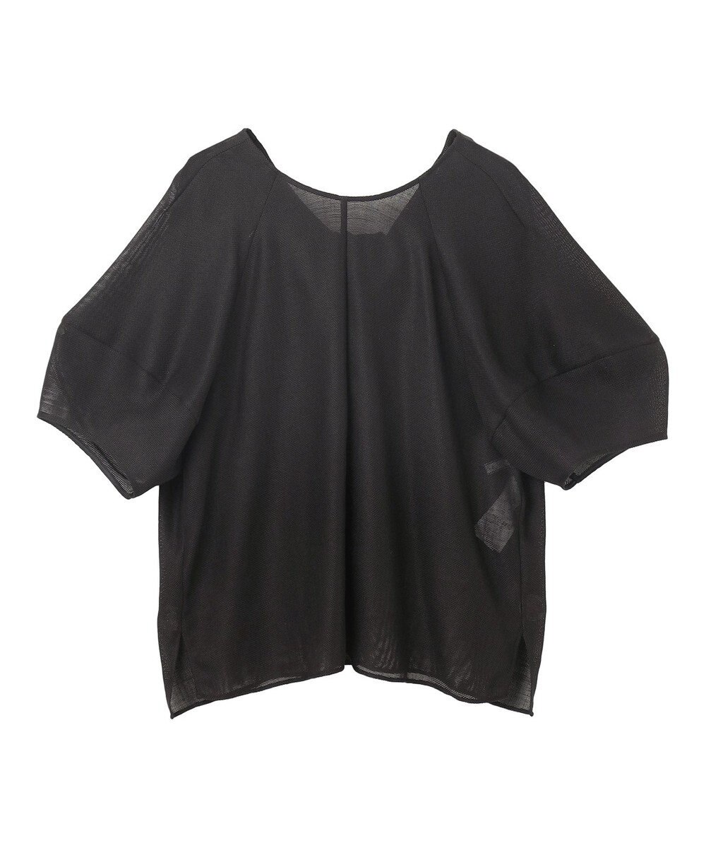 BEIGE， 【洗える・吸水速乾・防シワ】LIATRIS / バックリボンハーフスリーブブラウス 